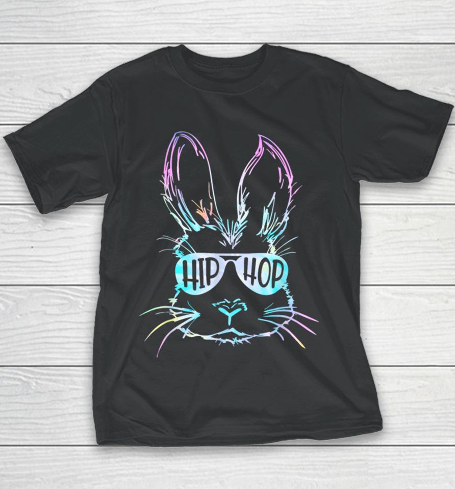 Bunny Face With Sunglasses For Boys Men Kids Easter Day Youth T-Shirt
