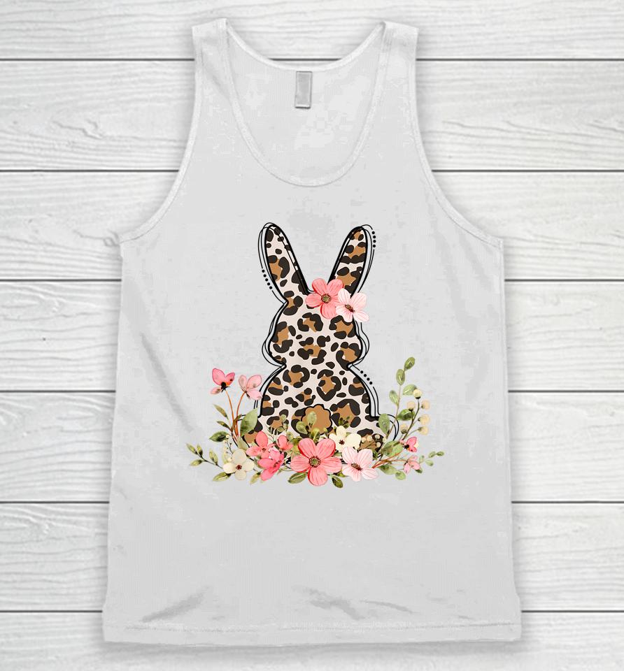 Bunny Floral Leopard Cute Easter Day Unisex Tank Top