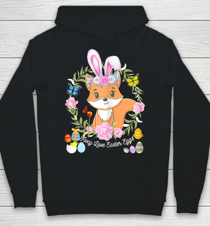 Bunny Fox Happy Easter Day Hoodie