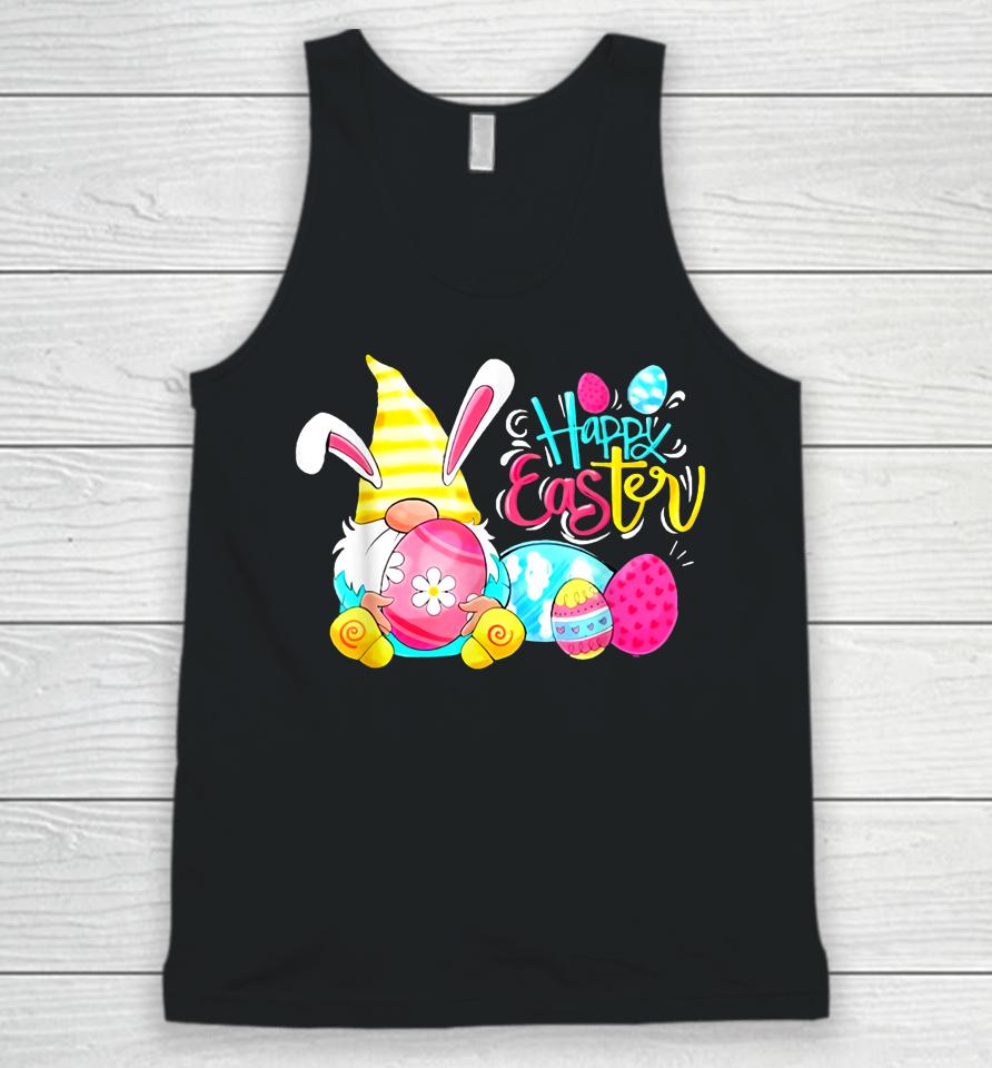 Bunny Gnome Hug Easter Eggs Happy Easter Day Unisex Tank Top