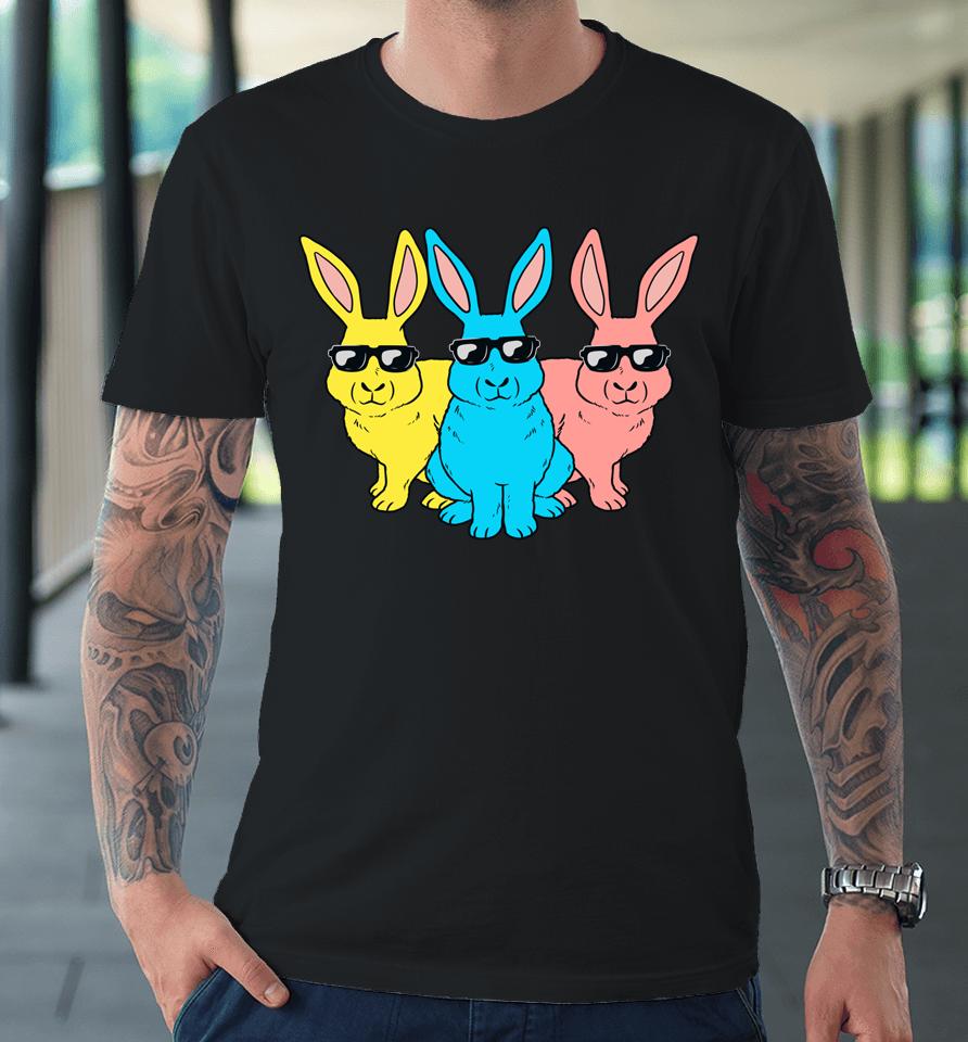Bunny Hip Hop Trio Bunnies Boys Girls Easter Premium T-Shirt