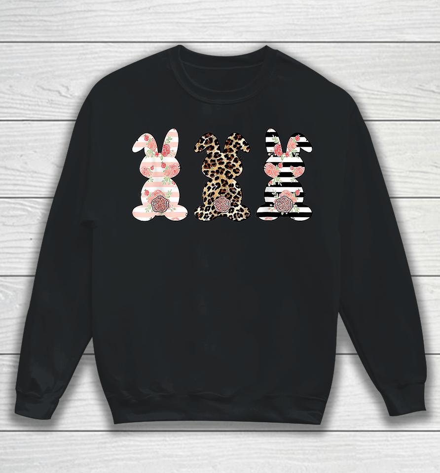 Bunny Pastel Spring Hunt Eggs Rabbit Happy Easter Day Outfit Sweatshirt