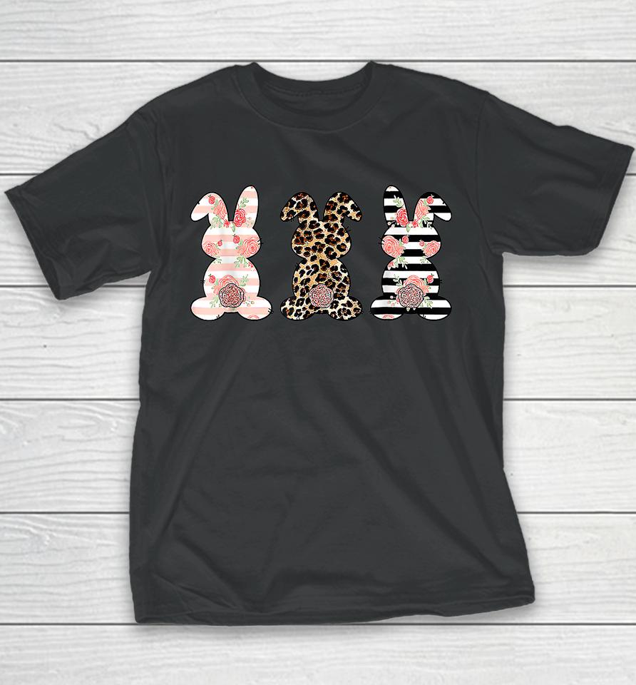 Bunny Pastel Spring Hunt Eggs Rabbit Happy Easter Day Outfit Youth T-Shirt