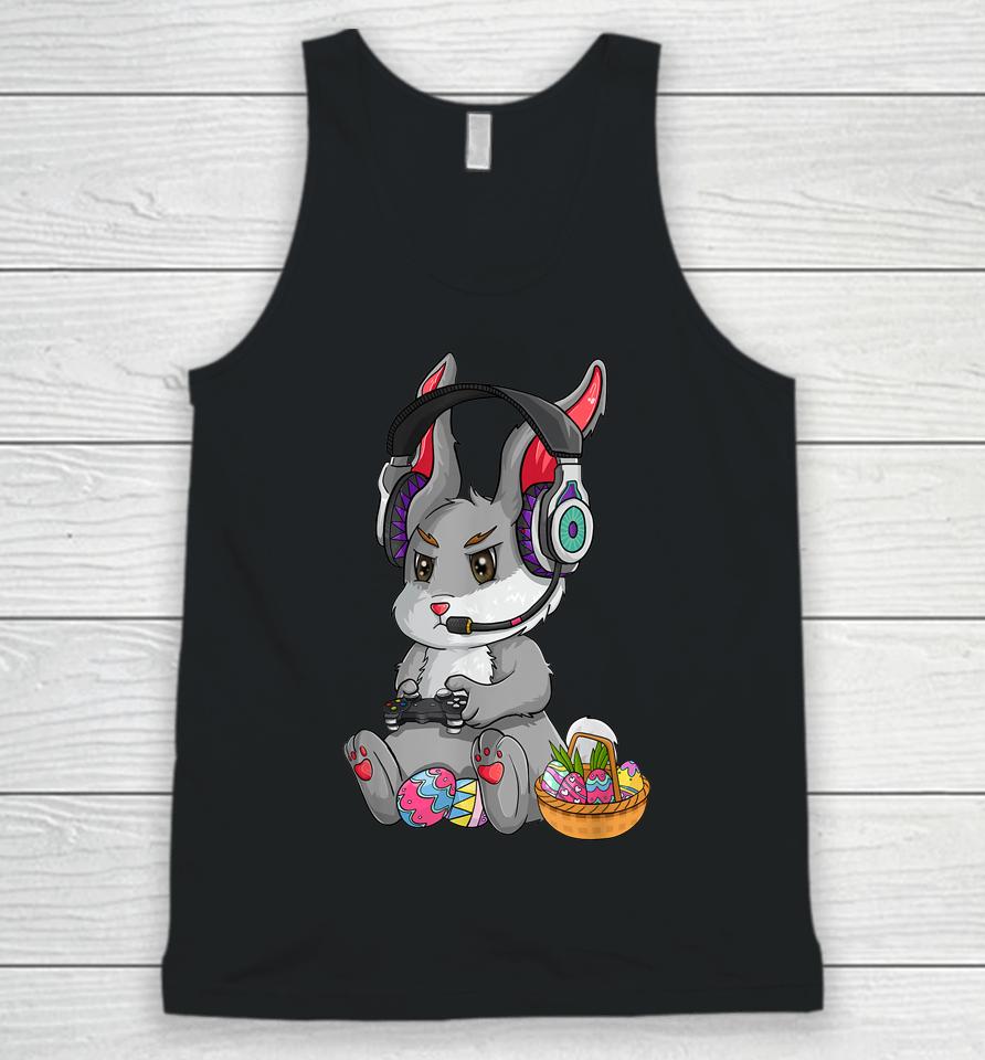 Bunny Rabbit Gaming Happy Easter Day Gamer Unisex Tank Top