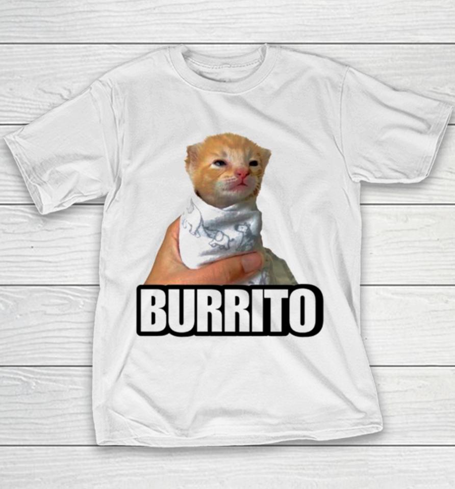 Burrito Baby Cat Cute Youth T-Shirt
