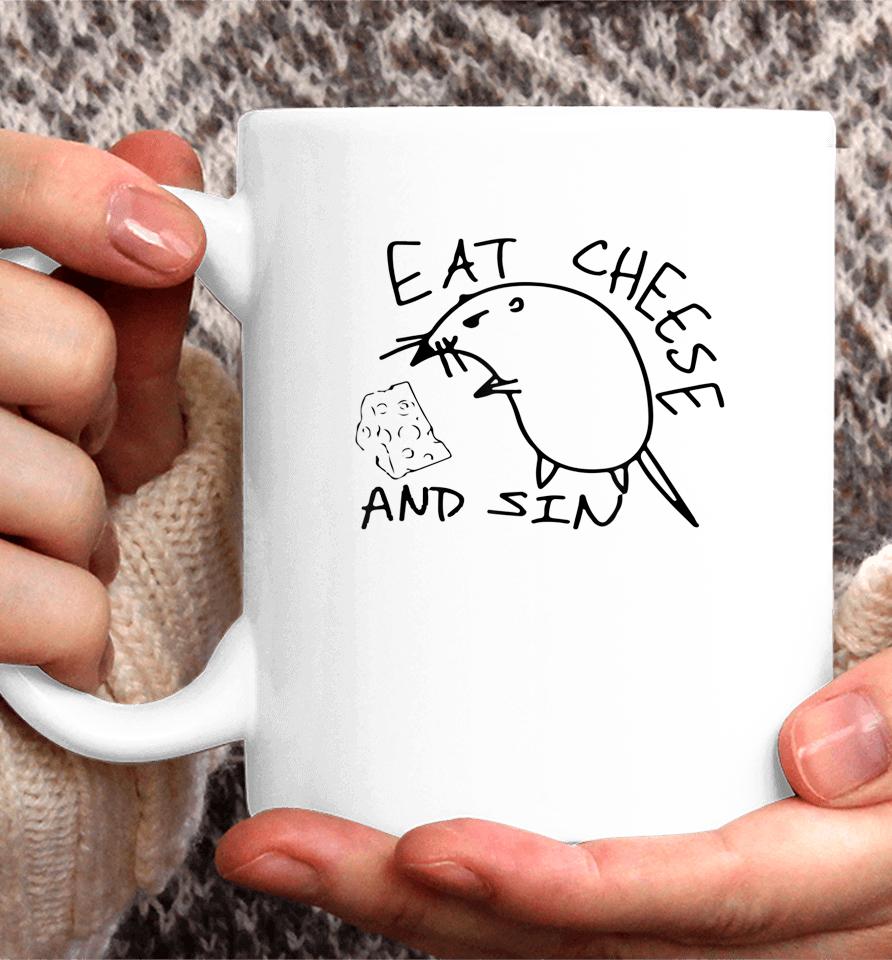 Buy Eat Cheese And Sin Funny Rat Coffee Mug