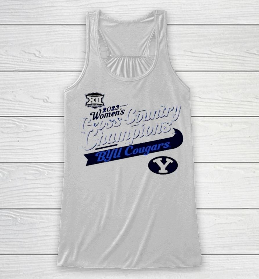 Byu Cougars 2023 Big 12 Women’s Cross Country Champions Racerback Tank