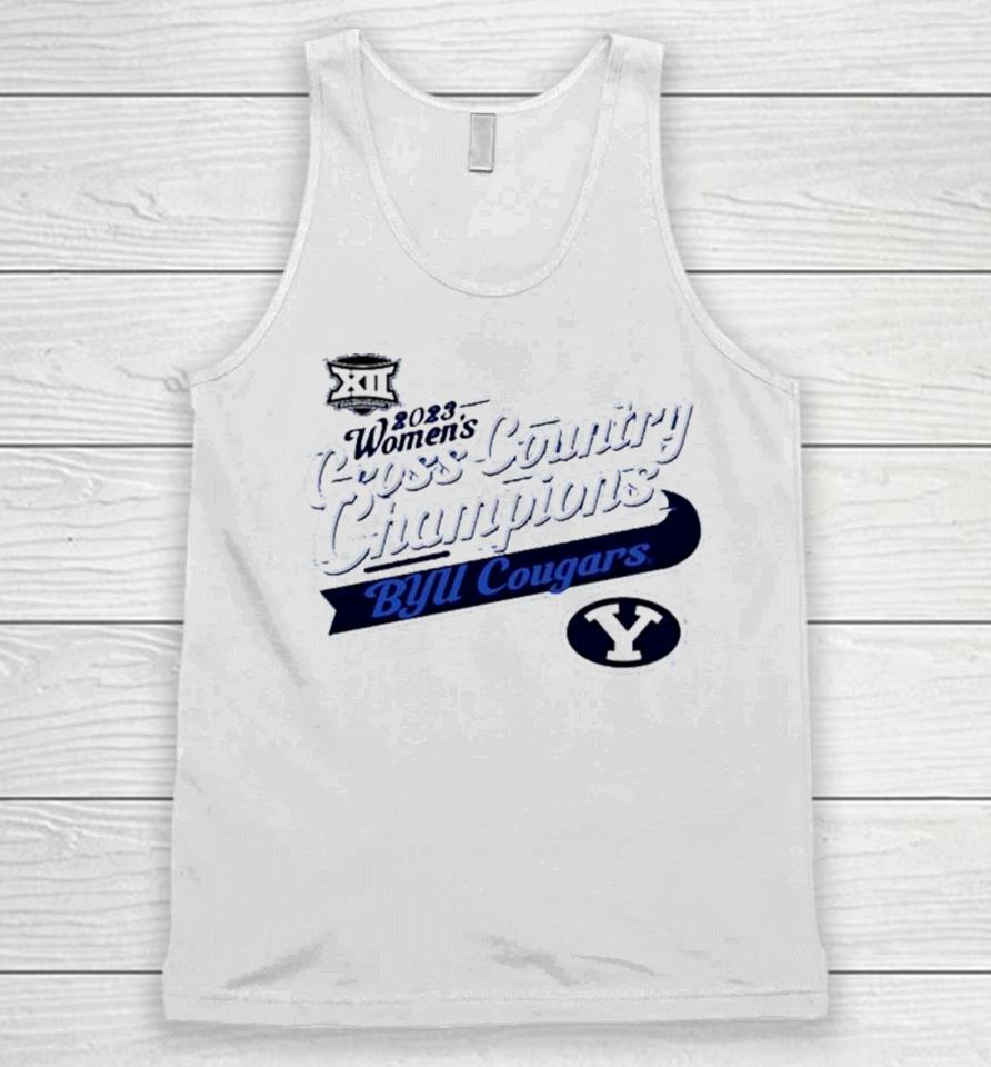 Byu Cougars 2023 Big 12 Women’s Cross Country Champions Unisex Tank Top