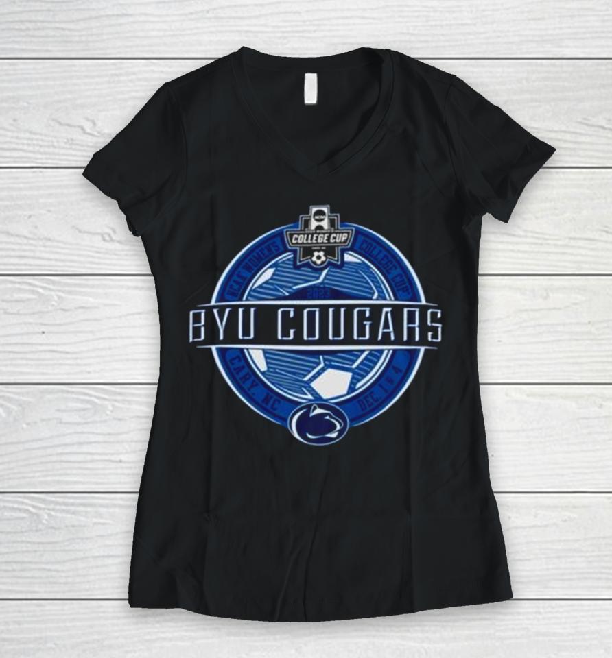 Byu Cougars 2023 Ncaa Women’s College Cup Women V-Neck T-Shirt