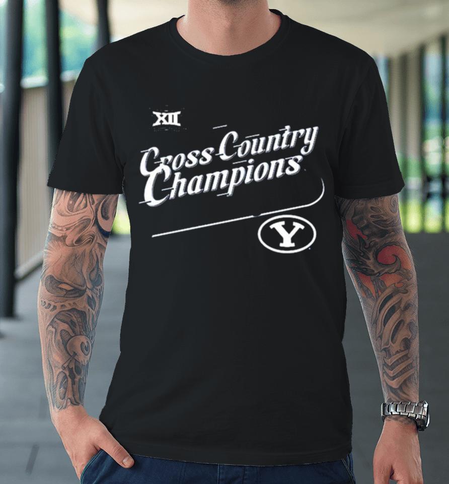 Byu Hoyas 2023 Big 12 Women’s Cross Country Champions Premium T-Shirt