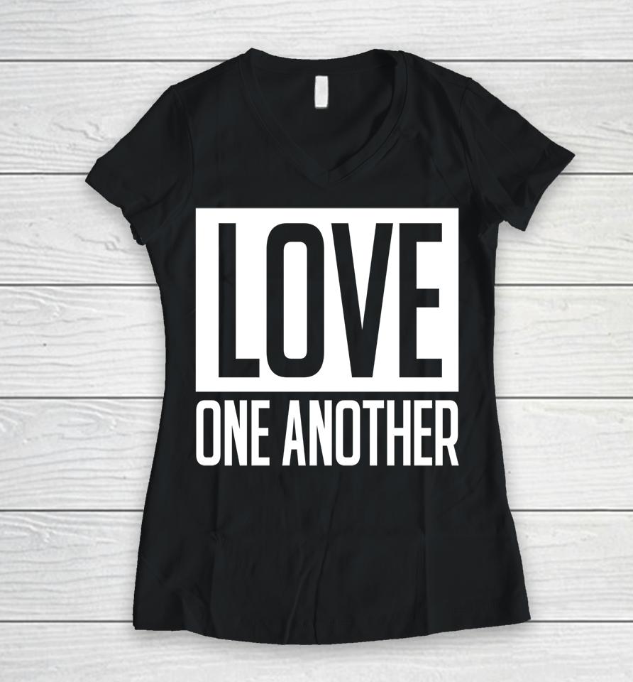 Byu Love One Another Women V-Neck T-Shirt