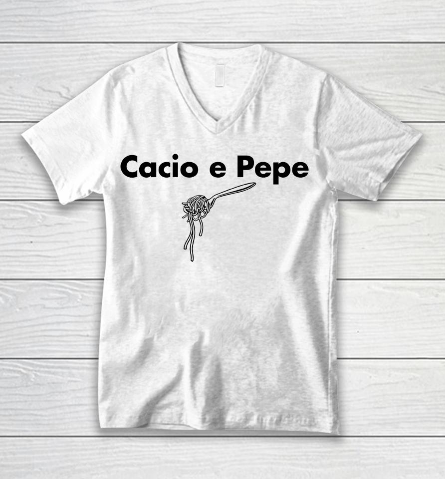 Cacio E Pepe Unisex V-Neck T-Shirt