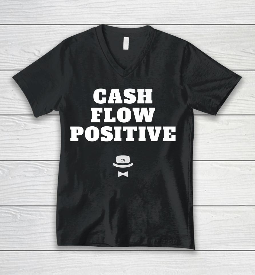 Caddyshack To Corner Office Cash Flow Positive Unisex V-Neck T-Shirt