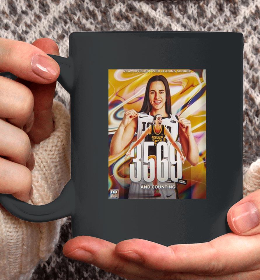 Caitlin Clark 3569 Total Points And Counting Ncaa Division I Wbb Leading Scorer Coffee Mug