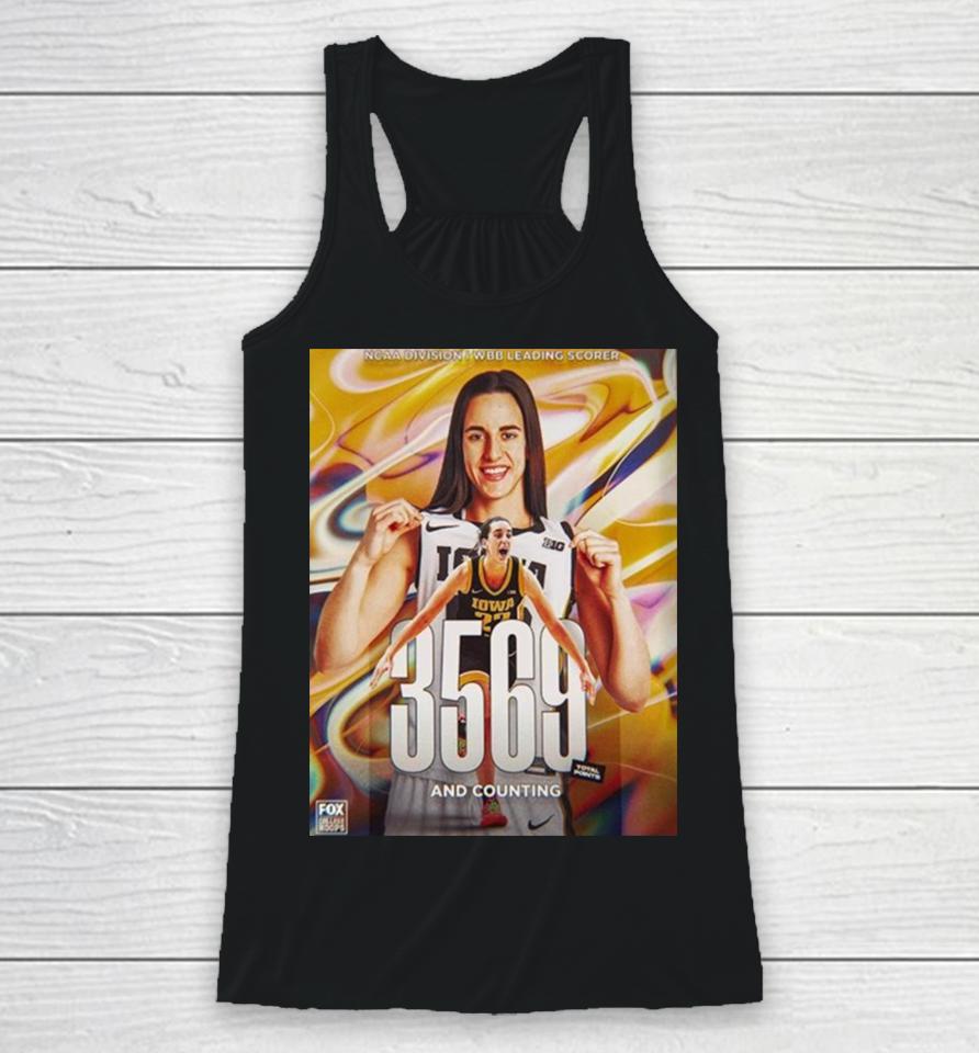 Caitlin Clark 3569 Total Points And Counting Ncaa Division I Wbb Leading Scorer Racerback Tank