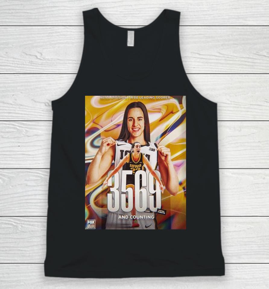 Caitlin Clark 3569 Total Points And Counting Ncaa Division I Wbb Leading Scorer Unisex Tank Top
