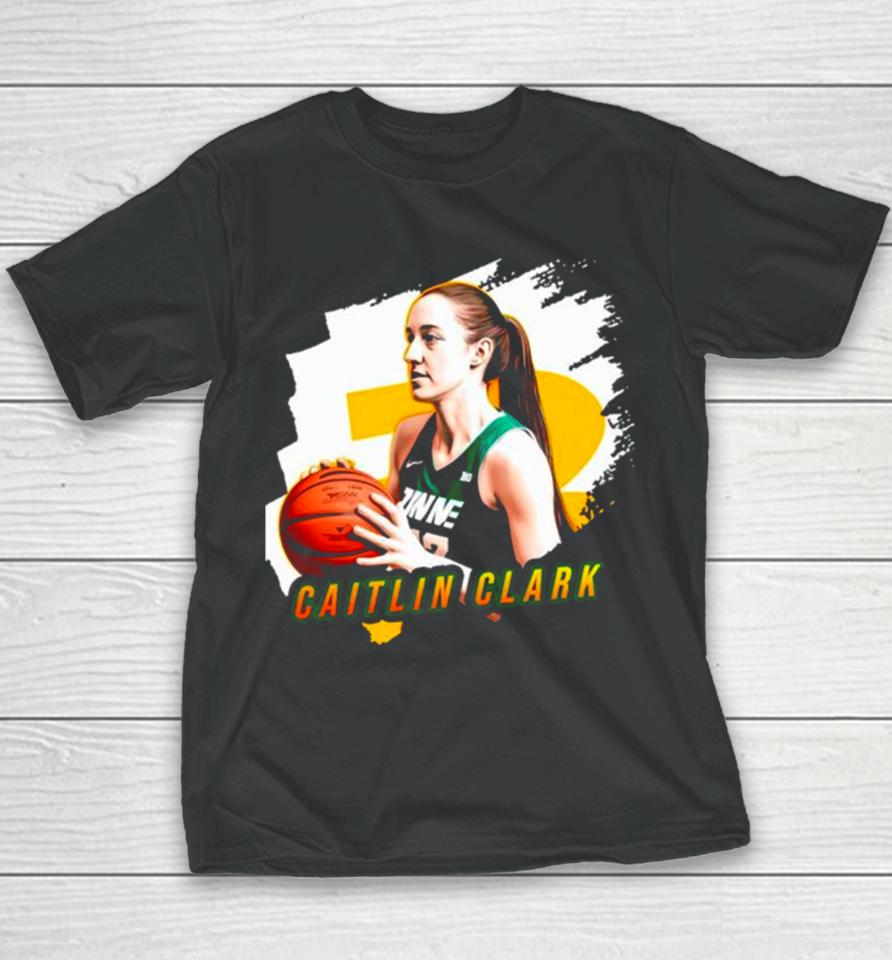 Caitlin Clark Goat Iowa Hawkeyes Ncaa Basketball Player Youth T-Shirt