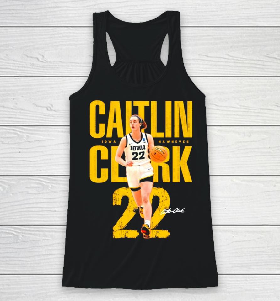 Caitlin Clark Player Iowa Hawkeyes 22 Signature Racerback Tank