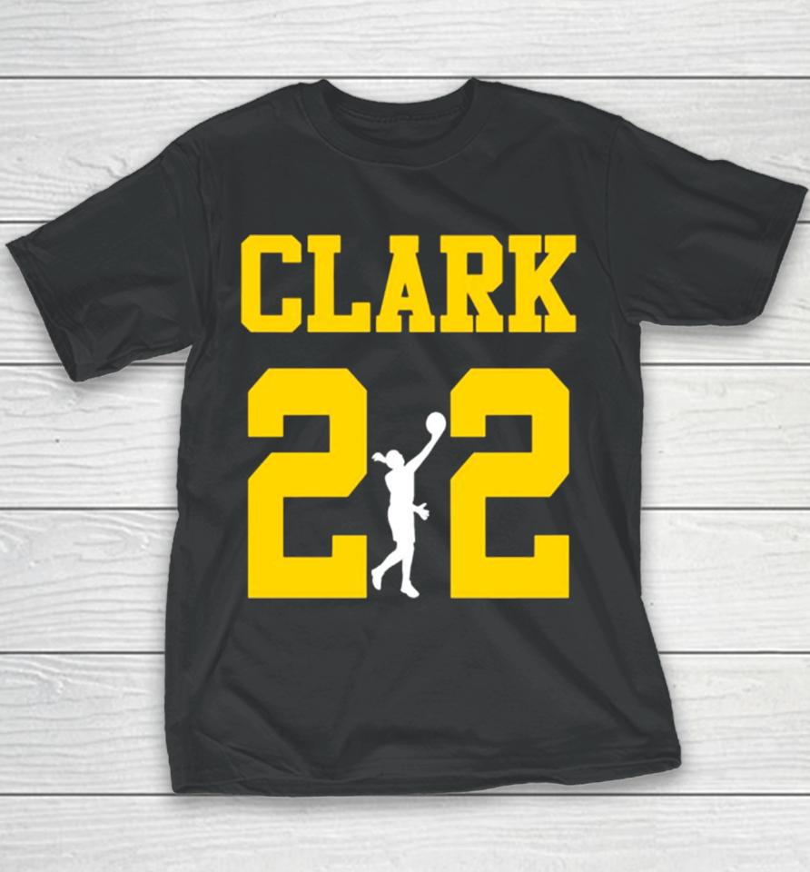 Caitlyn Clark 22 Iowa Hawkeyes Player Ncaa Youth T-Shirt