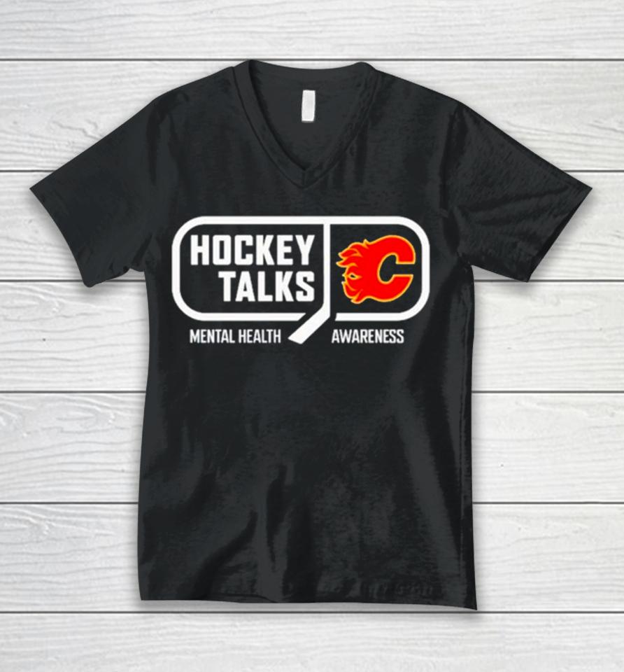 Calgary Hockey Talks Mental Health Awareness Unisex V-Neck T-Shirt