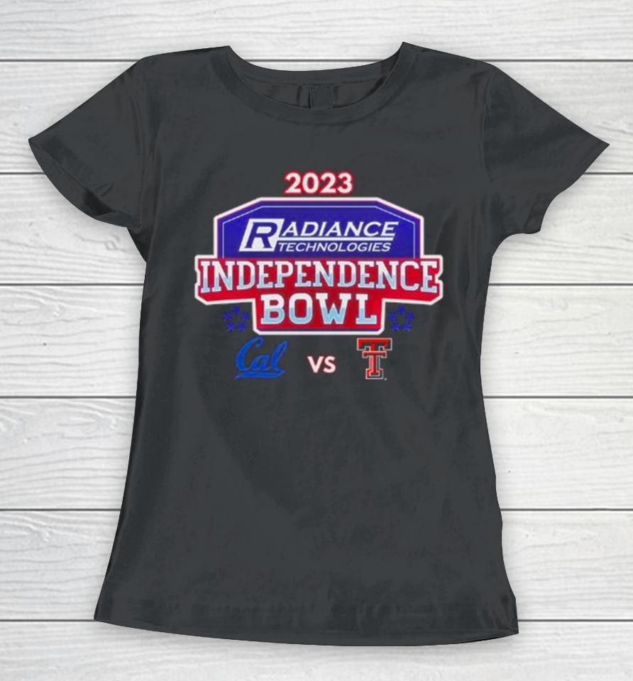 California Golden Bears Vs Texas Tech Red Raiders 2023 Radiance Technologies Independence Bowl Women T-Shirt