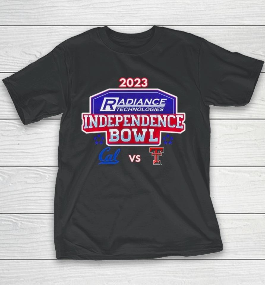 California Golden Bears Vs Texas Tech Red Raiders 2023 Radiance Technologies Independence Bowl Youth T-Shirt