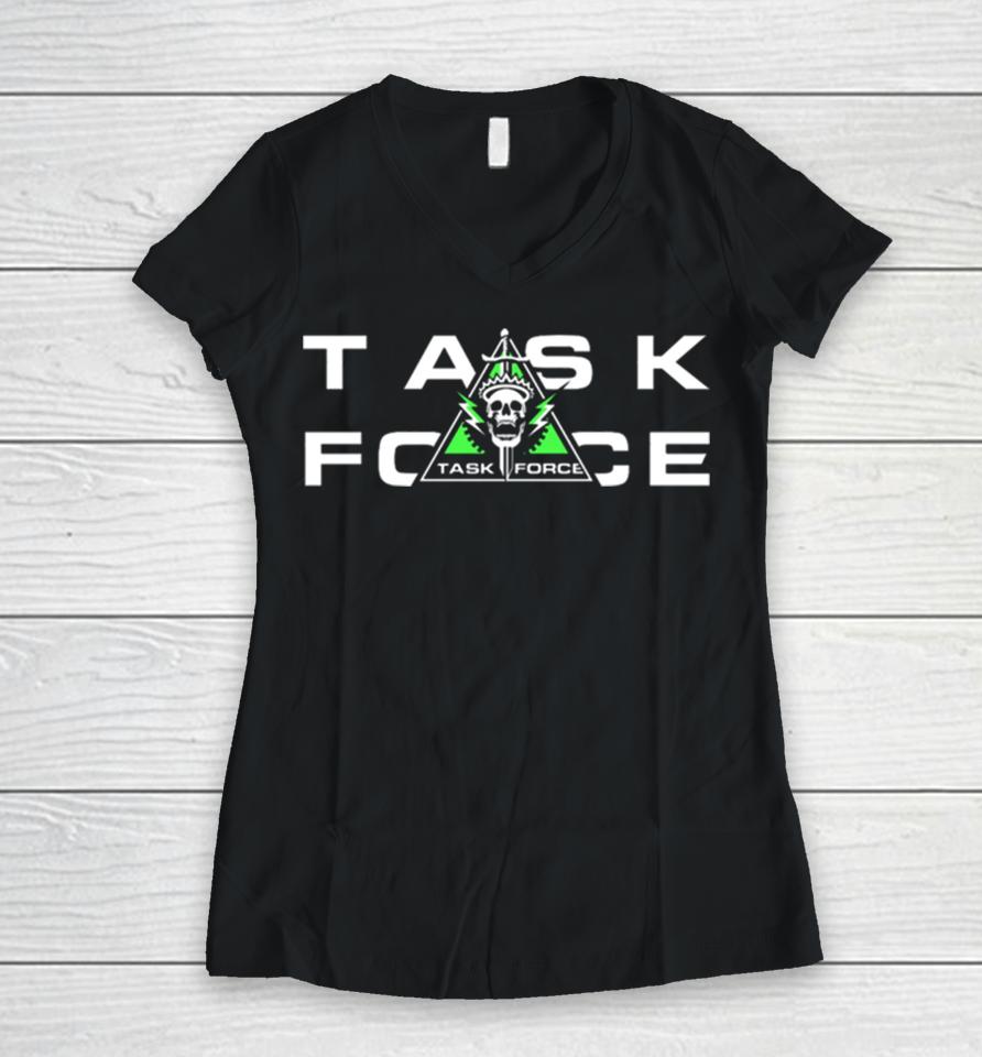 Call Of Duty Modern Warfare 2 Task Force 141 Emblem Women V-Neck T-Shirt