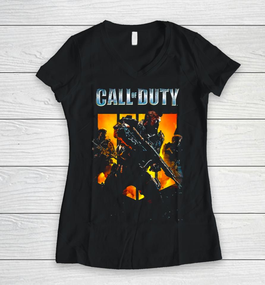 Call Of Duty Women V-Neck T-Shirt