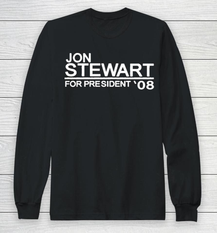 Callforcongress Jon Stewart For President’08 Long Sleeve T-Shirt
