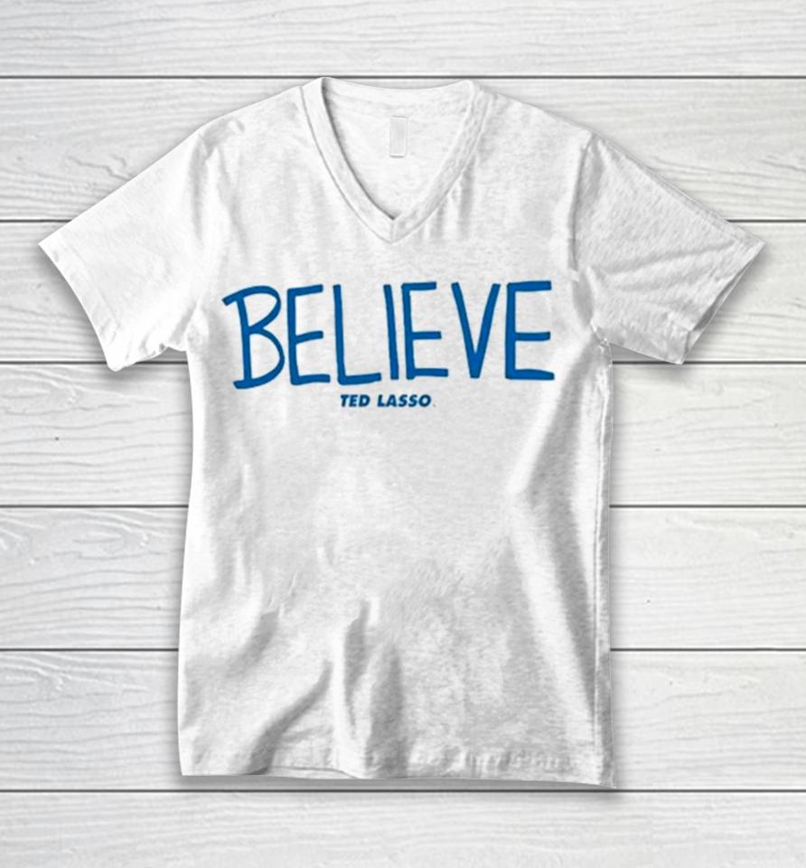 Cam Heyward Ted Lasso Believe Unisex V-Neck T-Shirt