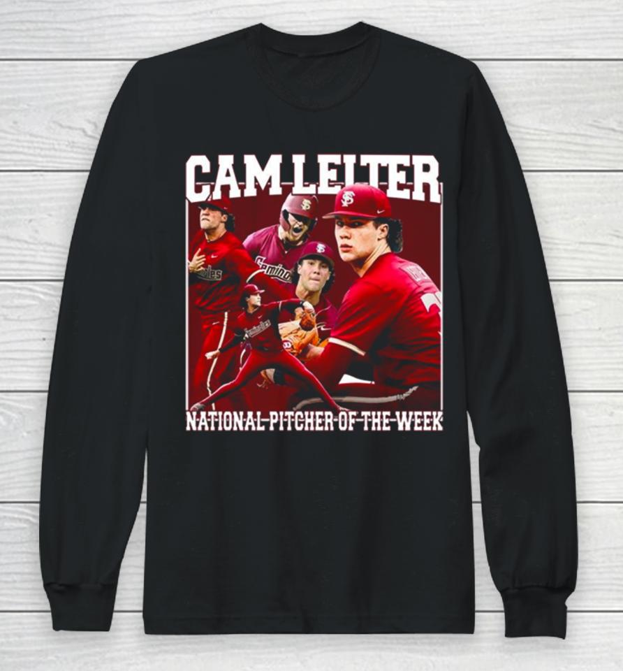 Cam Leiter National Pitcher Of The Week Poster Long Sleeve T-Shirt