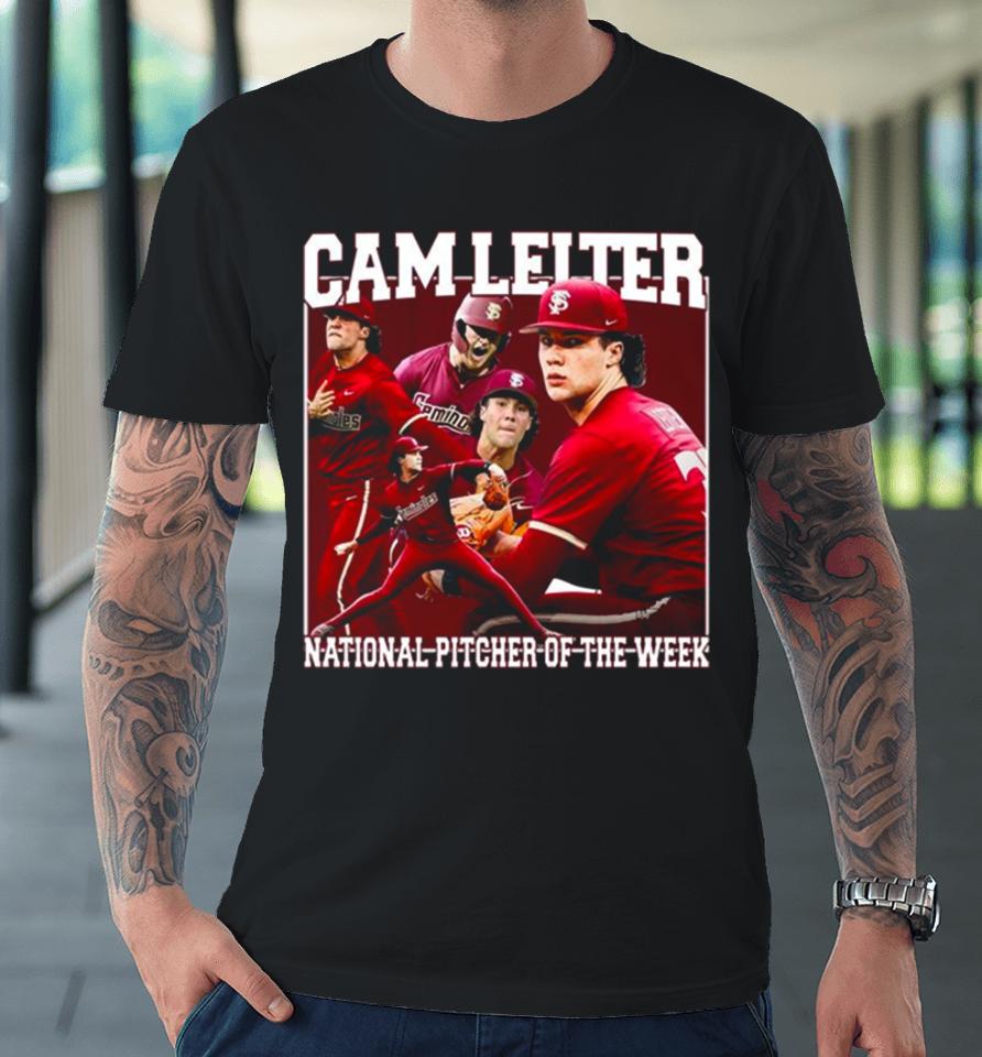 Cam Leiter National Pitcher Of The Week Poster Premium T-Shirt