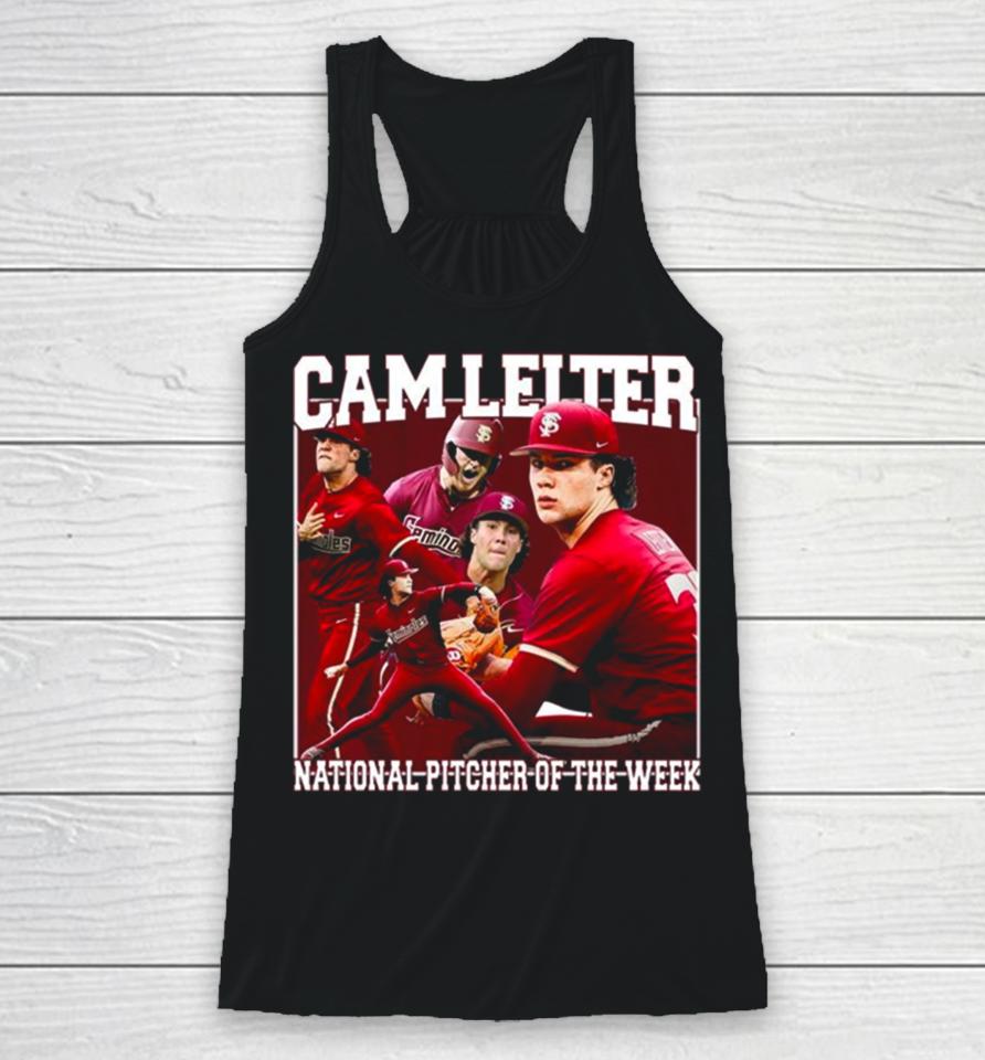 Cam Leiter National Pitcher Of The Week Poster Racerback Tank