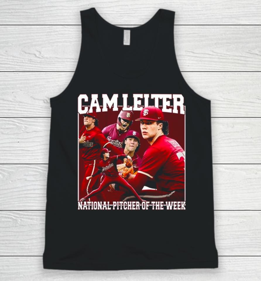 Cam Leiter National Pitcher Of The Week Poster Unisex Tank Top
