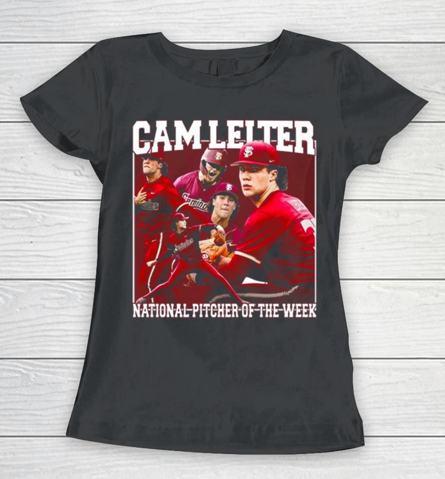 Cam Leiter National Pitcher Of The Week Poster Women T-Shirt