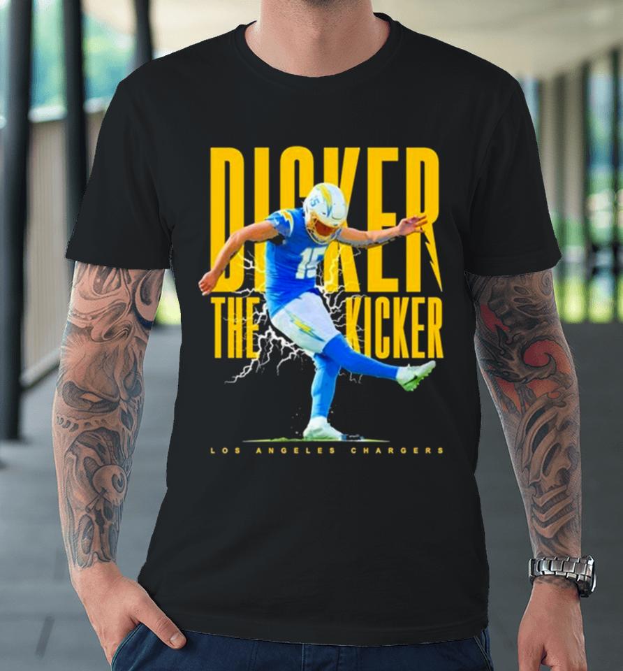 Cameron Dicker Los Angeles Chargers Lightning Premium T-Shirt