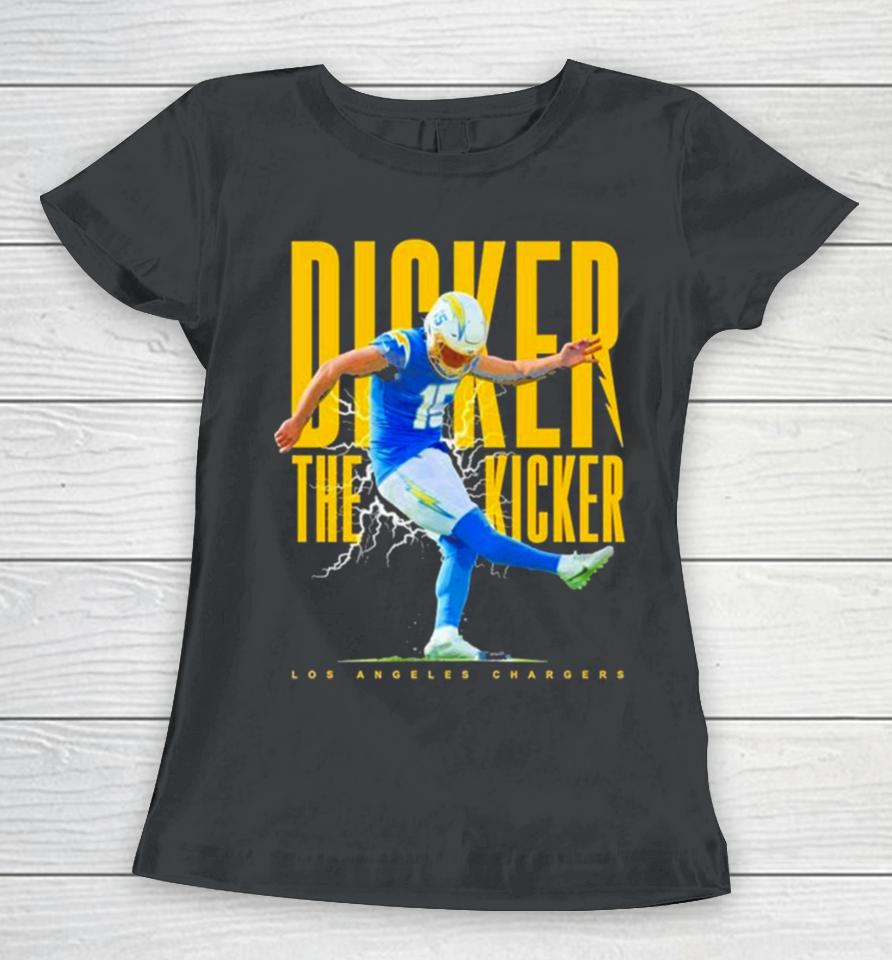 Cameron Dicker Los Angeles Chargers Lightning Women T-Shirt
