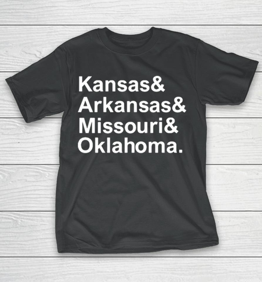 Cami Henning Kansas&Amp; Arkansas&Amp; Missouri&Amp; Oklhoma T-Shirt