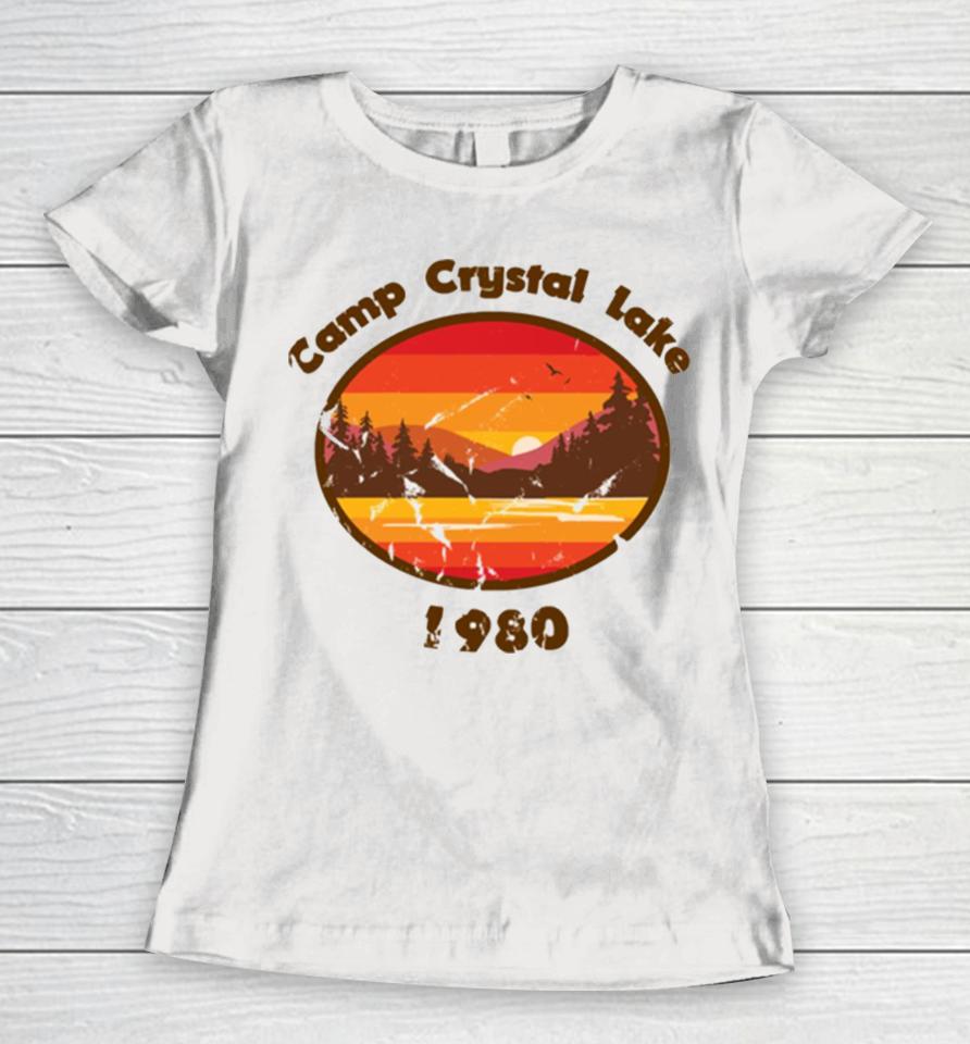 Camp Crystal Lake Friday 13Th Vintage Movie Women T-Shirt