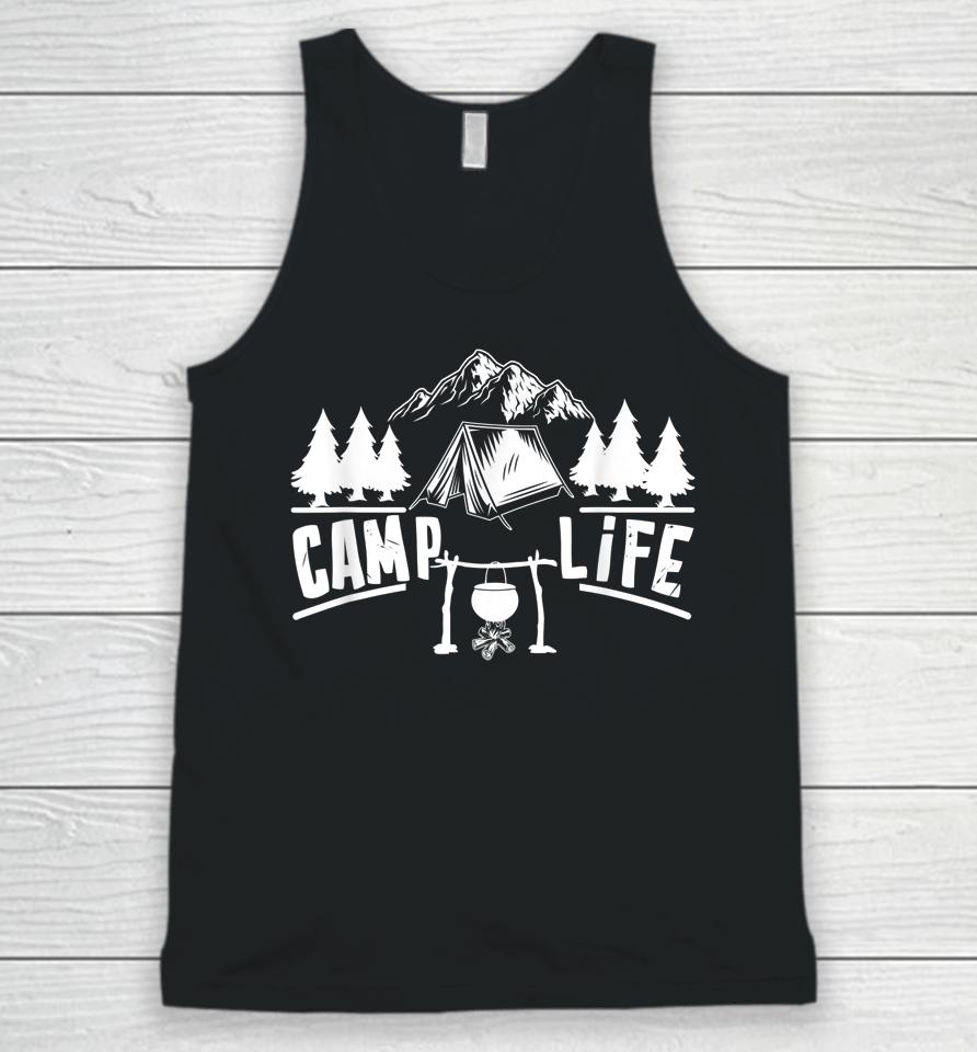 Camp Life Cool Camping Unisex Tank Top