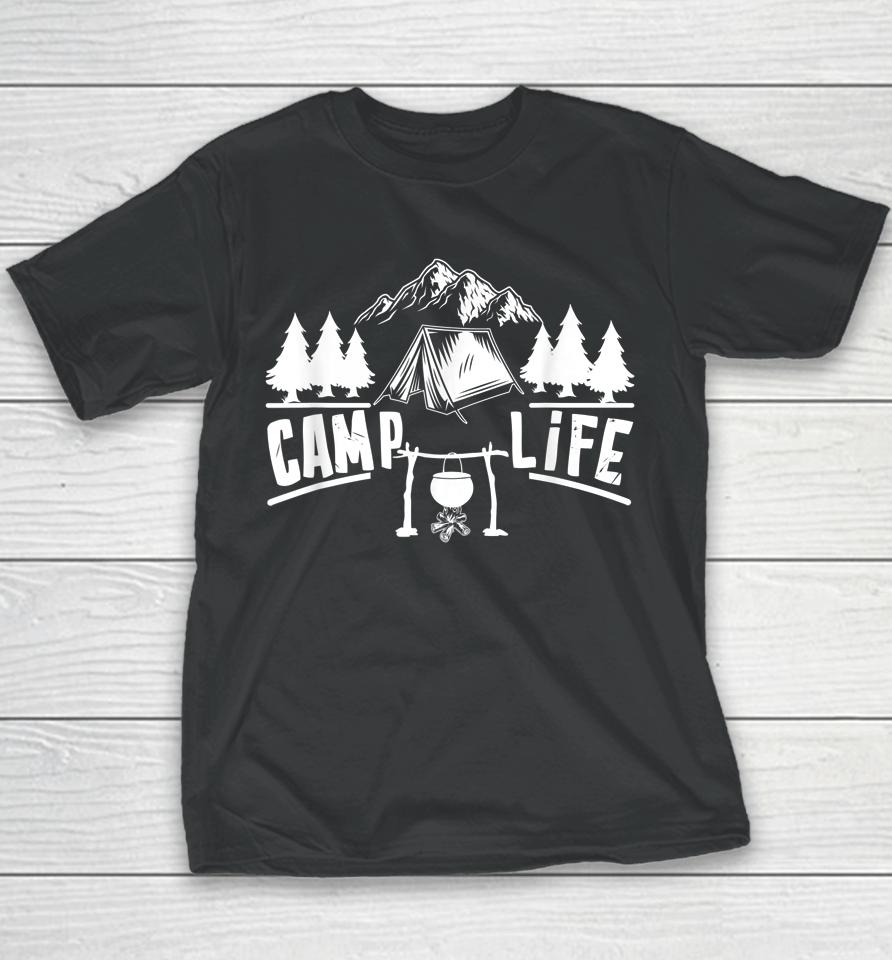 Camp Life Cool Camping Youth T-Shirt