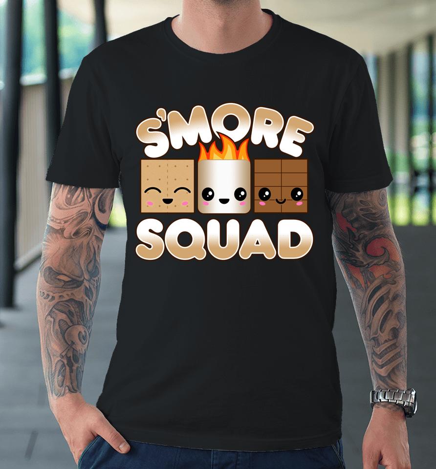 Campfire Camping Outdoor Friends Smore Squad Premium T-Shirt