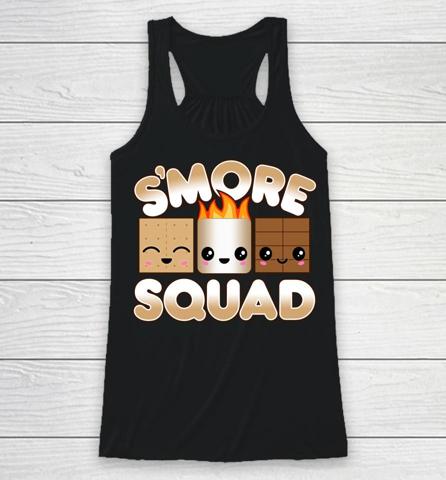 Campfire Camping Outdoor Friends Smore Squad Racerback Tank