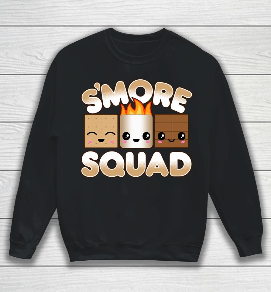 Campfire Camping Outdoor Friends Smore Squad Sweatshirt