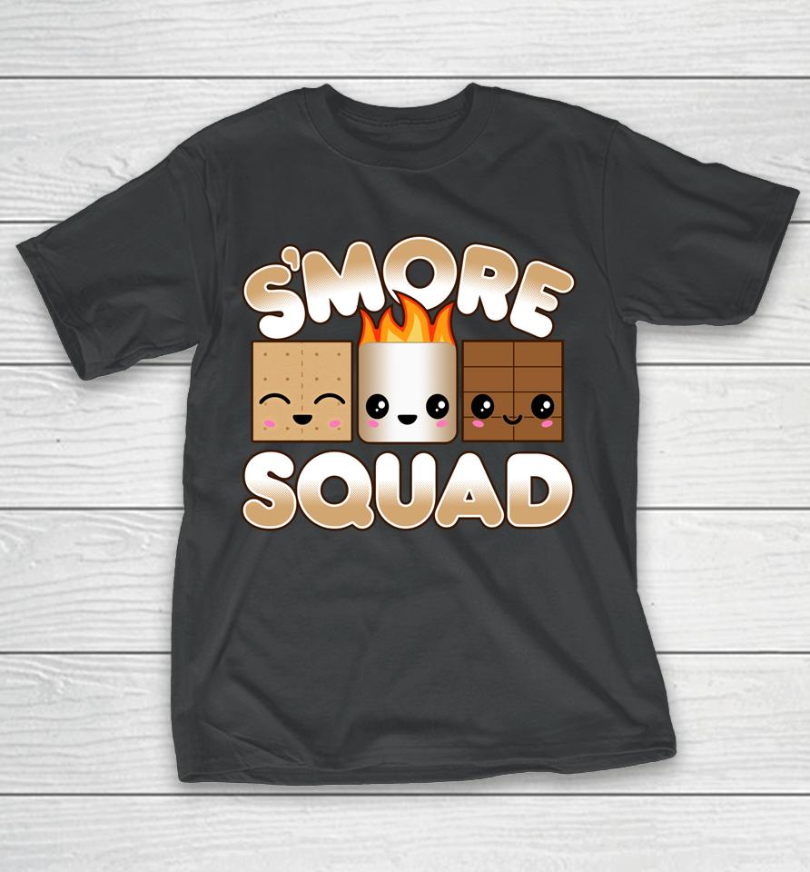 Campfire Camping Outdoor Friends Smore Squad T-Shirt