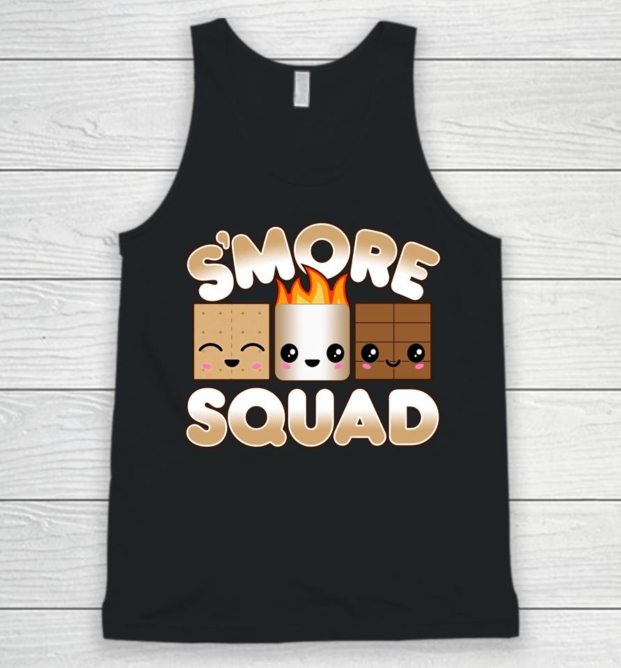 Campfire Camping Outdoor Friends Smore Squad Unisex Tank Top