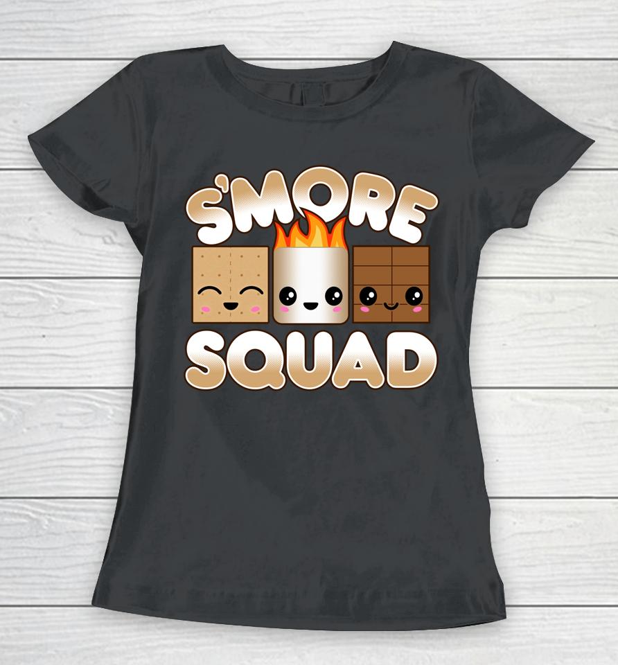 Campfire Camping Outdoor Friends Smore Squad Women T-Shirt