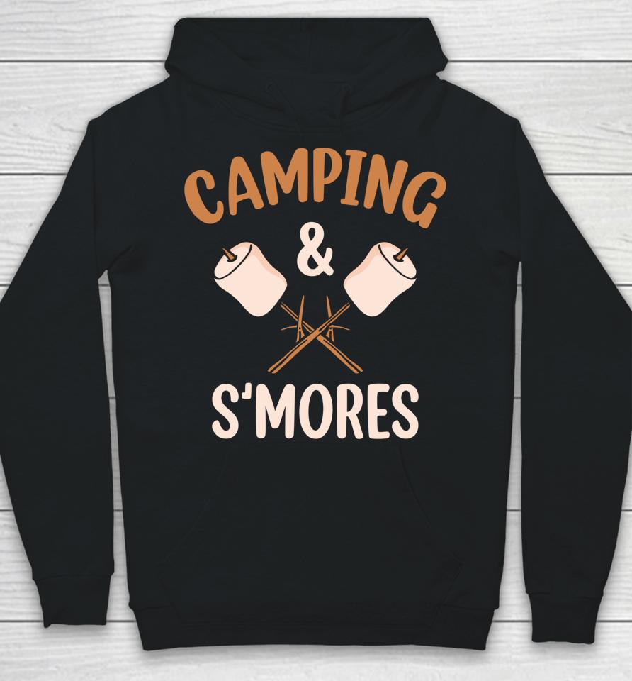 Camping And S'mores Campfire Outdoor Marshmallow Bonfire Hoodie