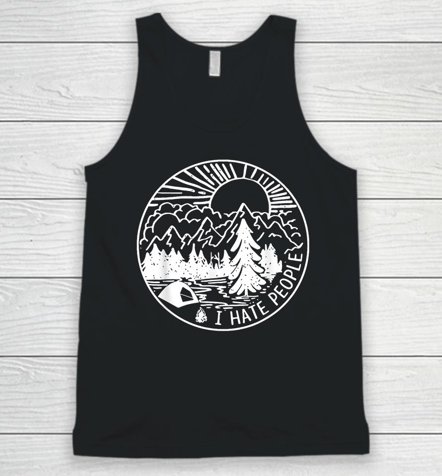Camping I Hate People Unisex Tank Top