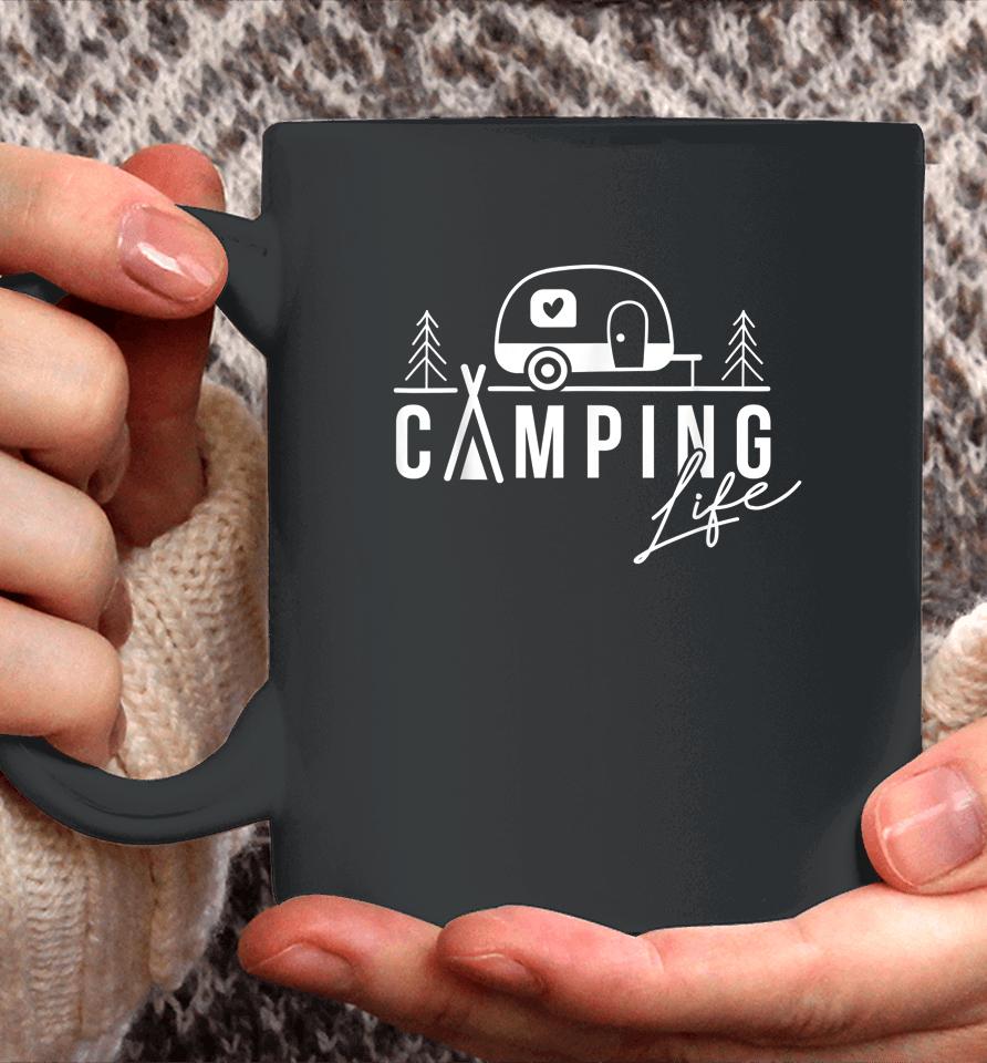 Camping Life Happy Camper Design Coffee Mug